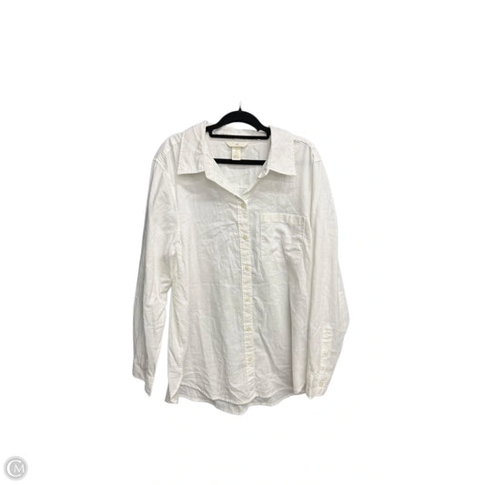 Top Long Sleeve By H&m In White, Size: L