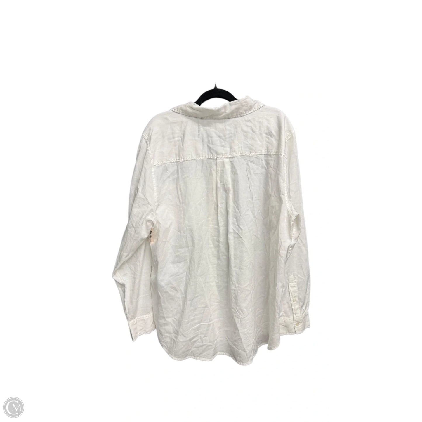 Top Long Sleeve By H&m In White, Size: L