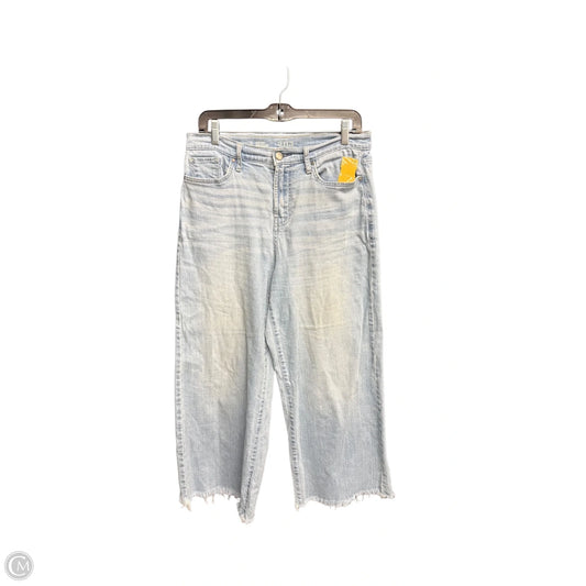 Jeans Cropped By Ana In Blue & Brown, Size: 8