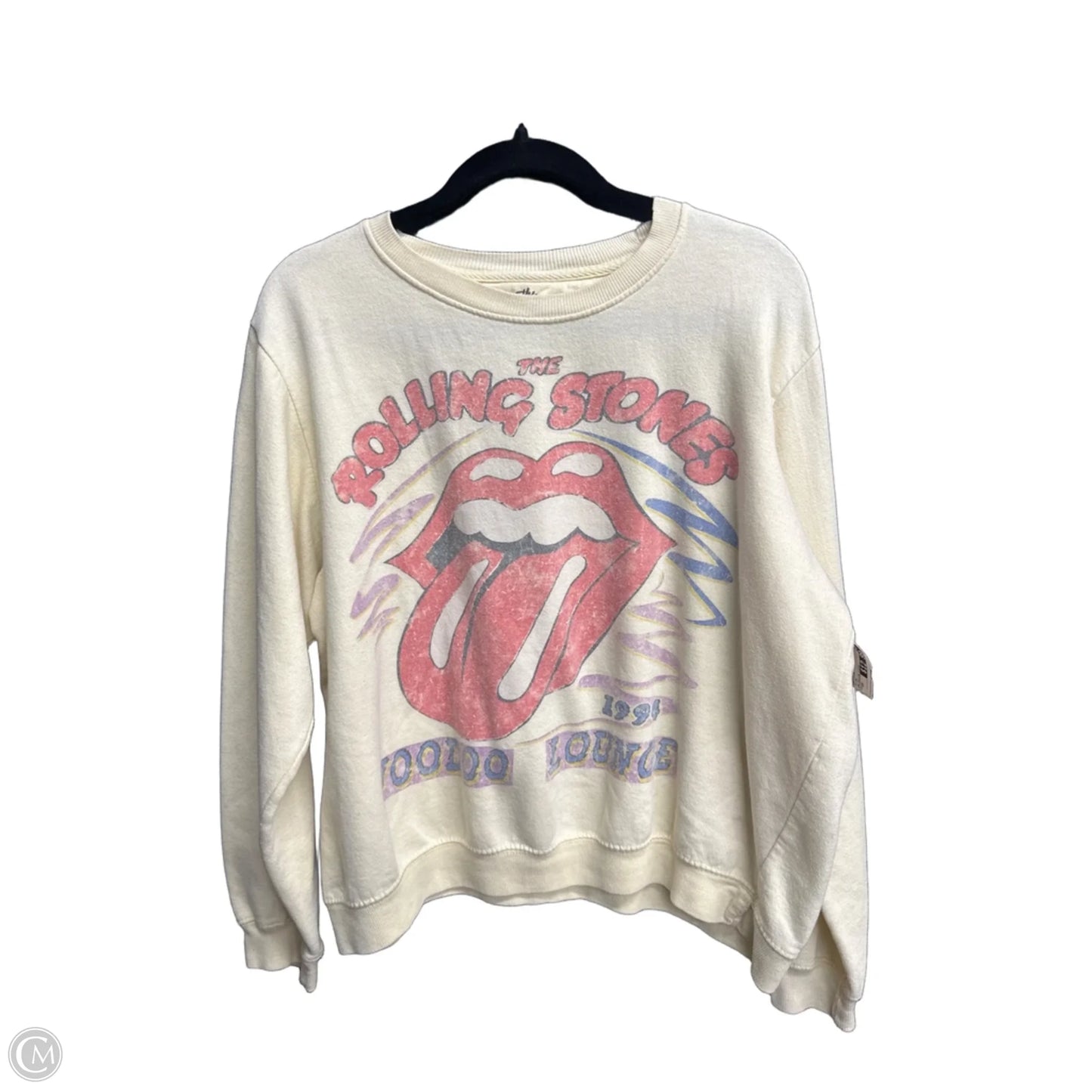 Sweatshirt Crewneck By Clothes Mentor In Yellow, Size: 2x