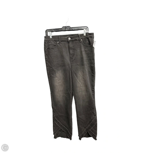 Jeans Straight By John Mark In Black Denim, Size: 12