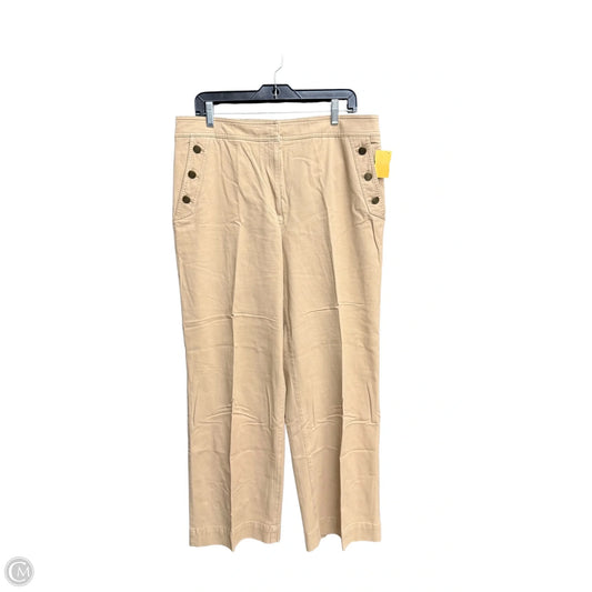 Pants Wide Leg By Talbots In Brown, Size: 14