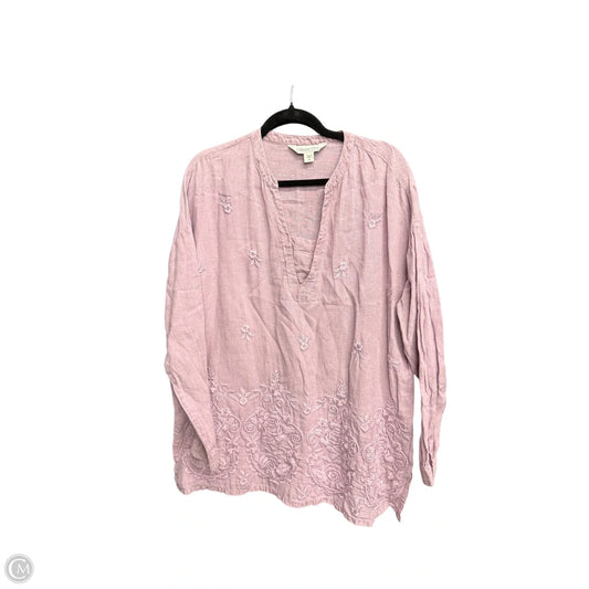 Tunic Long Sleeve By Coldwater Creek In Purple, Size: M