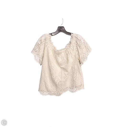 Top Short Sleeve By Gibson And Latimer In White, Size: L