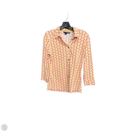 Top Long Sleeve By Boden In Floral Print, Size: M