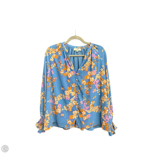 Top Long Sleeve By Entro In Floral Print, Size: S
