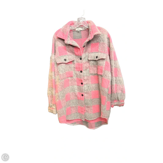 Jacket Shirt By Clothes Mentor In Checkered Pattern, Size: M