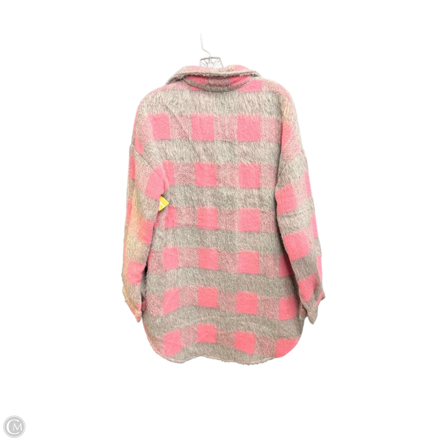 Jacket Shirt By Clothes Mentor In Checkered Pattern, Size: M