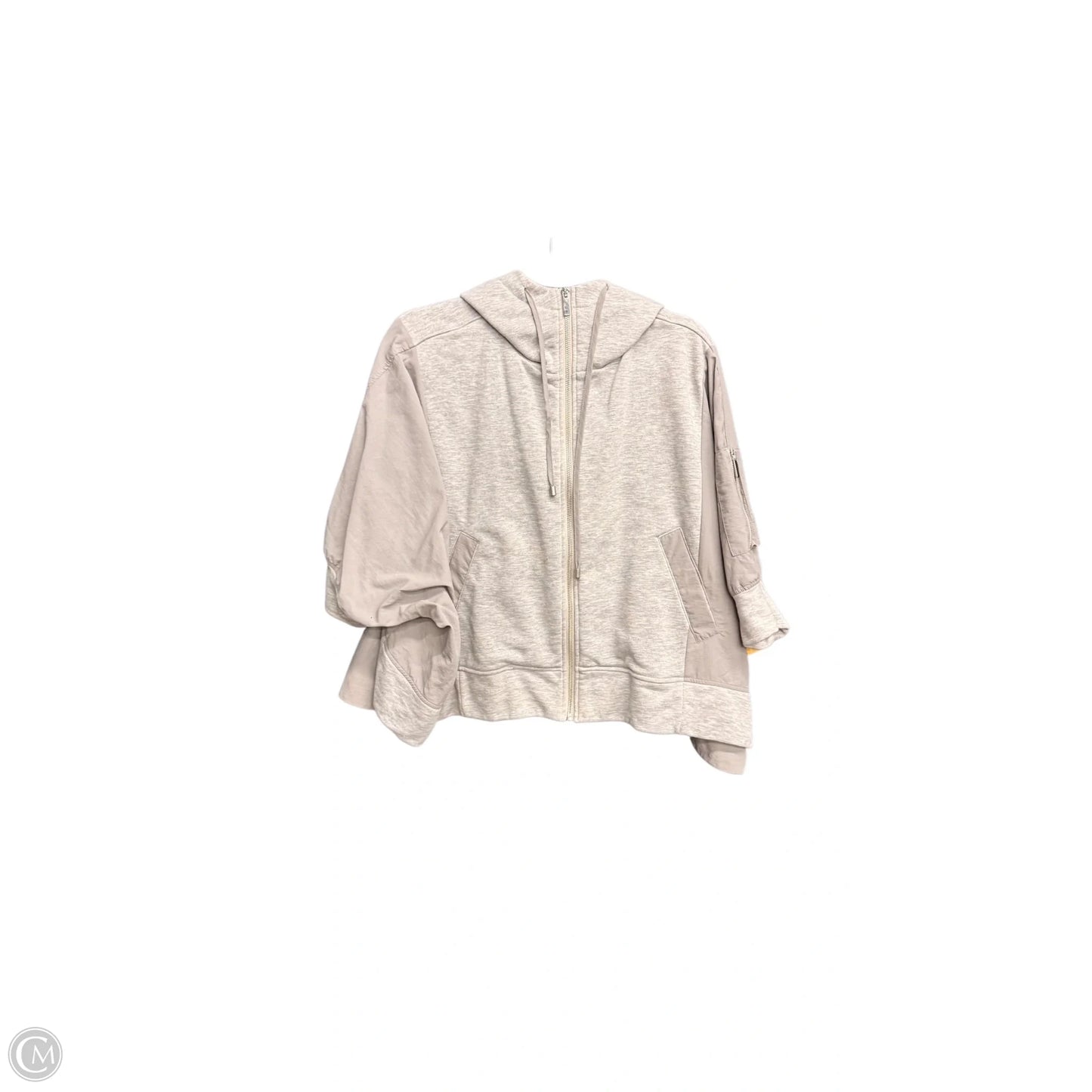 Sweatshirt Hoodie By Clothes Mentor In Grey, Size: M