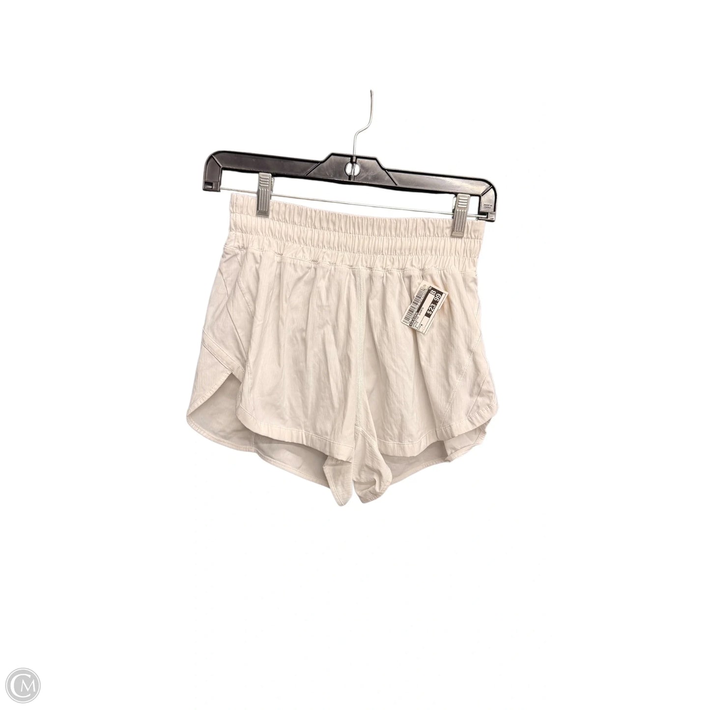 Athletic Shorts By Lululemon In White, Size: M