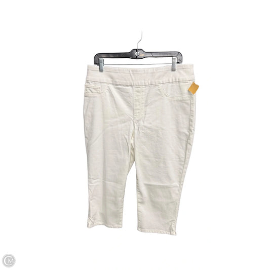 Capris By Chicos In White Denim, Size: 10