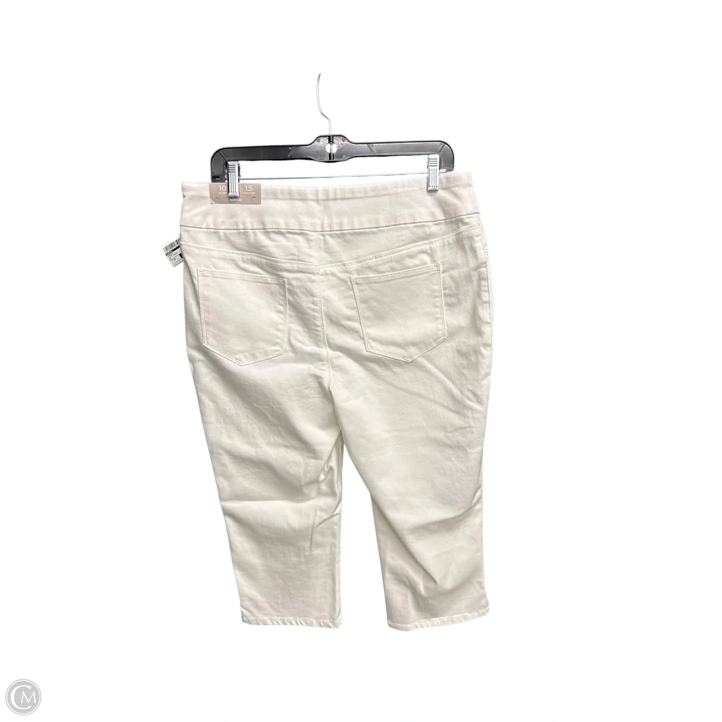 Capris By Chicos In White Denim, Size: 10