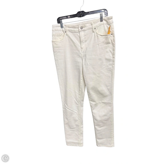 Jeans Skinny By Chicos In White Denim, Size: 8l