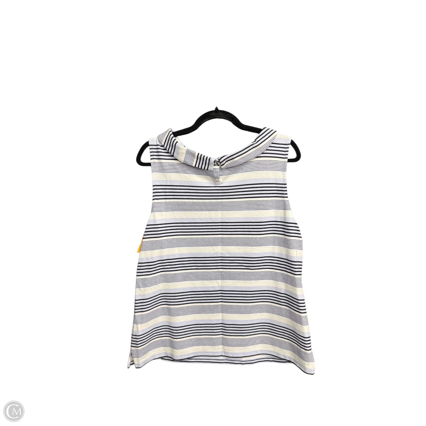 Top Sleeveless By Talbots In Striped Pattern, Size: L