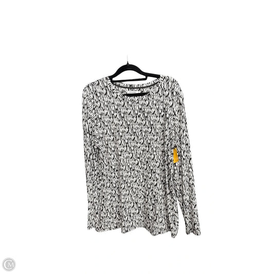 Top Long Sleeve By Chicos In Animal Print, Size: L