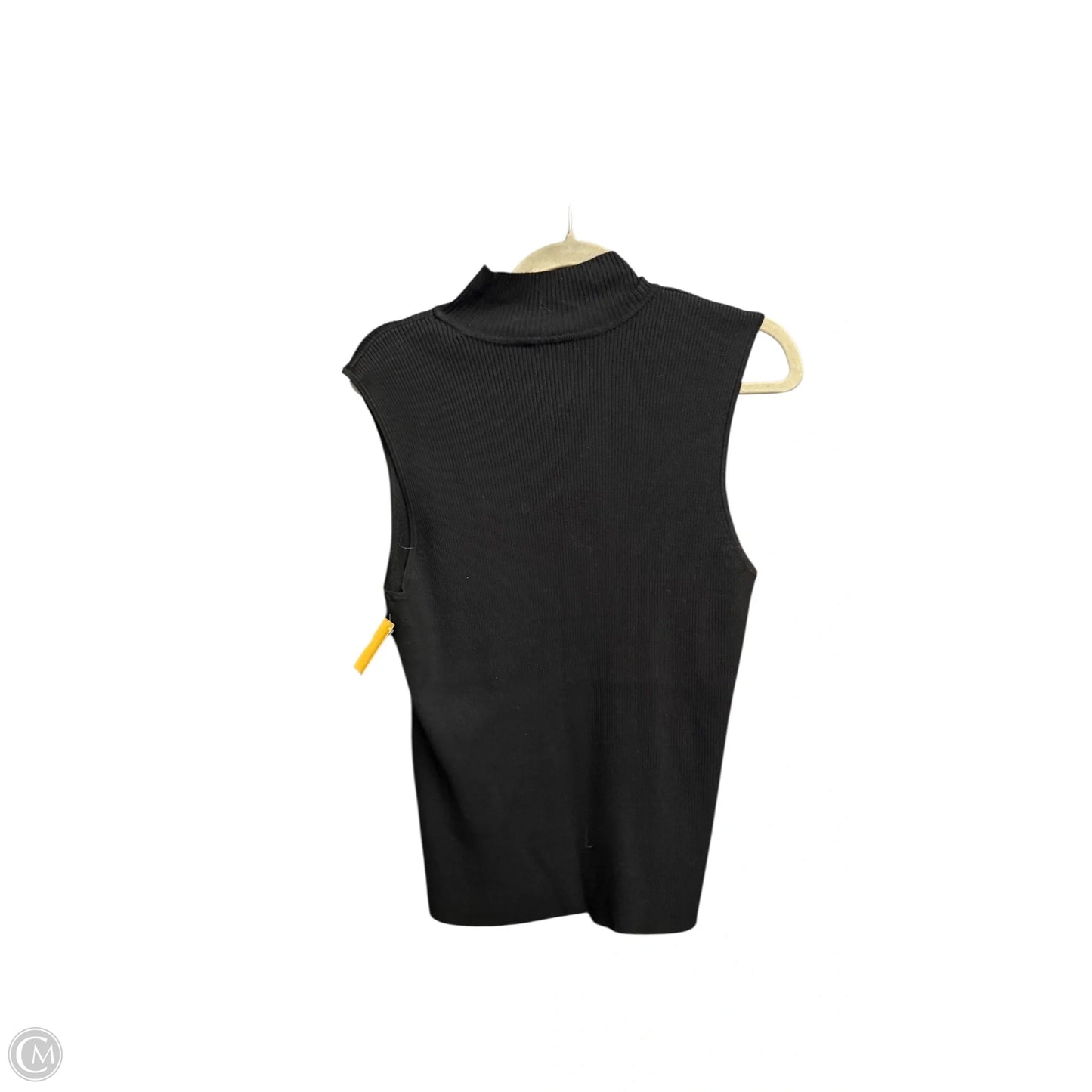 Top Sleeveless By Chicos In Black, Size: L