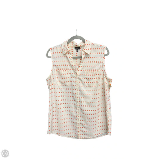 Top Sleeveless By Talbots In Polkadot Pattern, Size: L