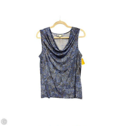 Top Sleeveless By Dana Buchman In Floral Print, Size: L