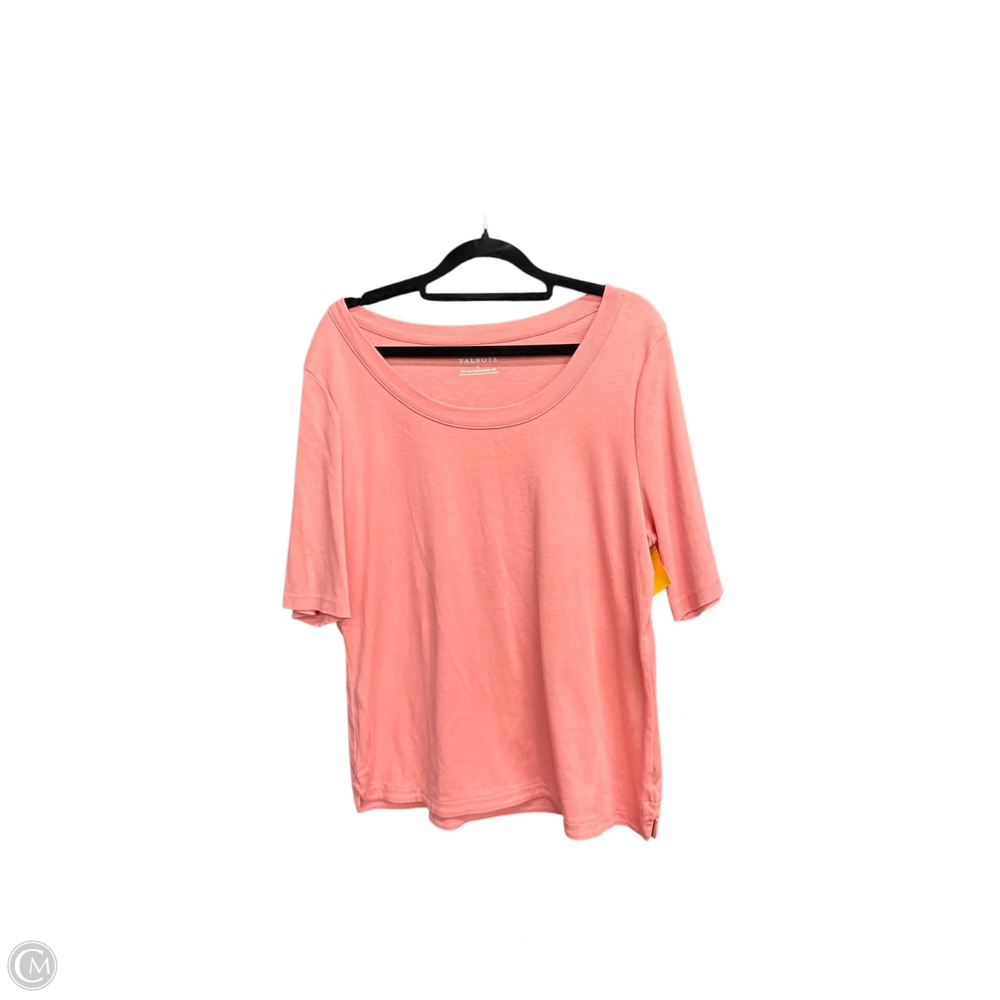 Top Short Sleeve By Talbots In Pink, Size: Xl