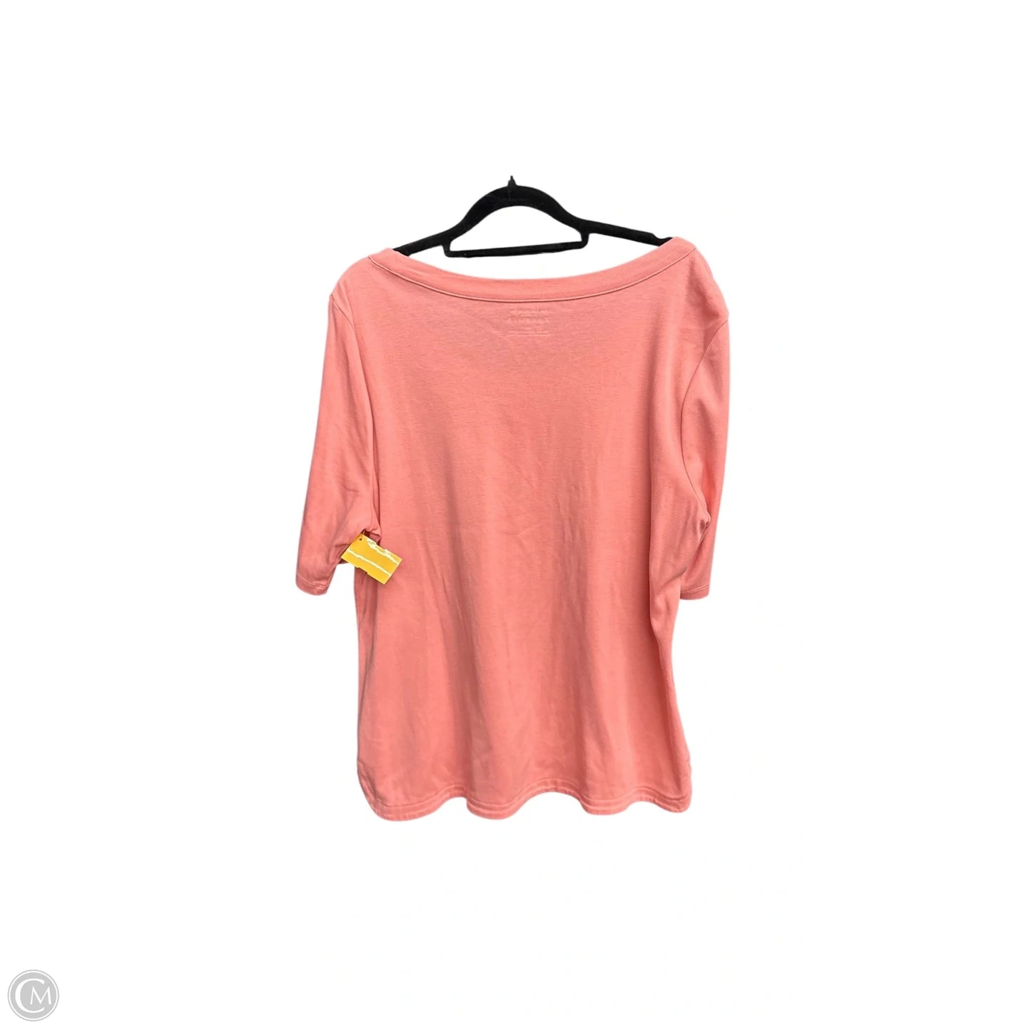 Top Short Sleeve By Talbots In Pink, Size: Xl