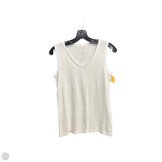 Top Sleeveless By Chicos In White, Size: S