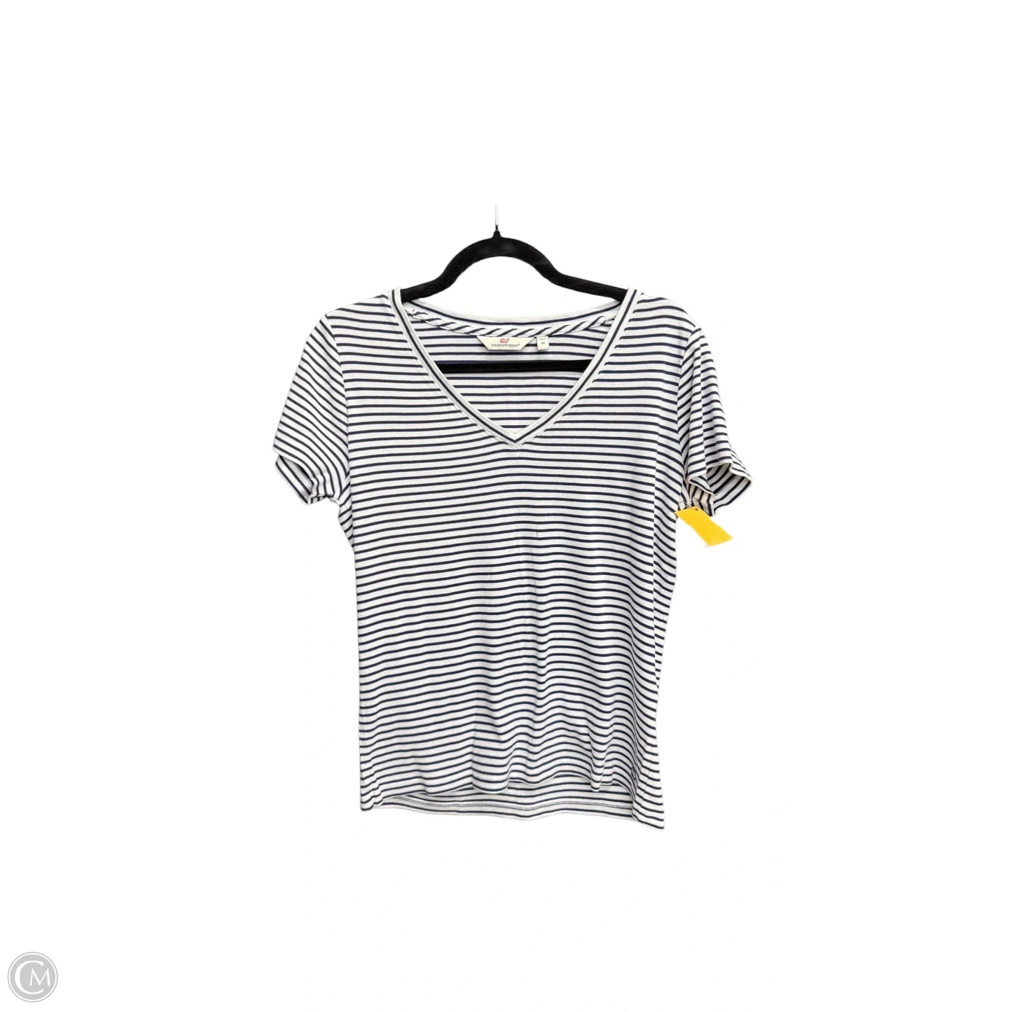 Top Short Sleeve By Vineyard Vines In Striped Pattern, Size: M