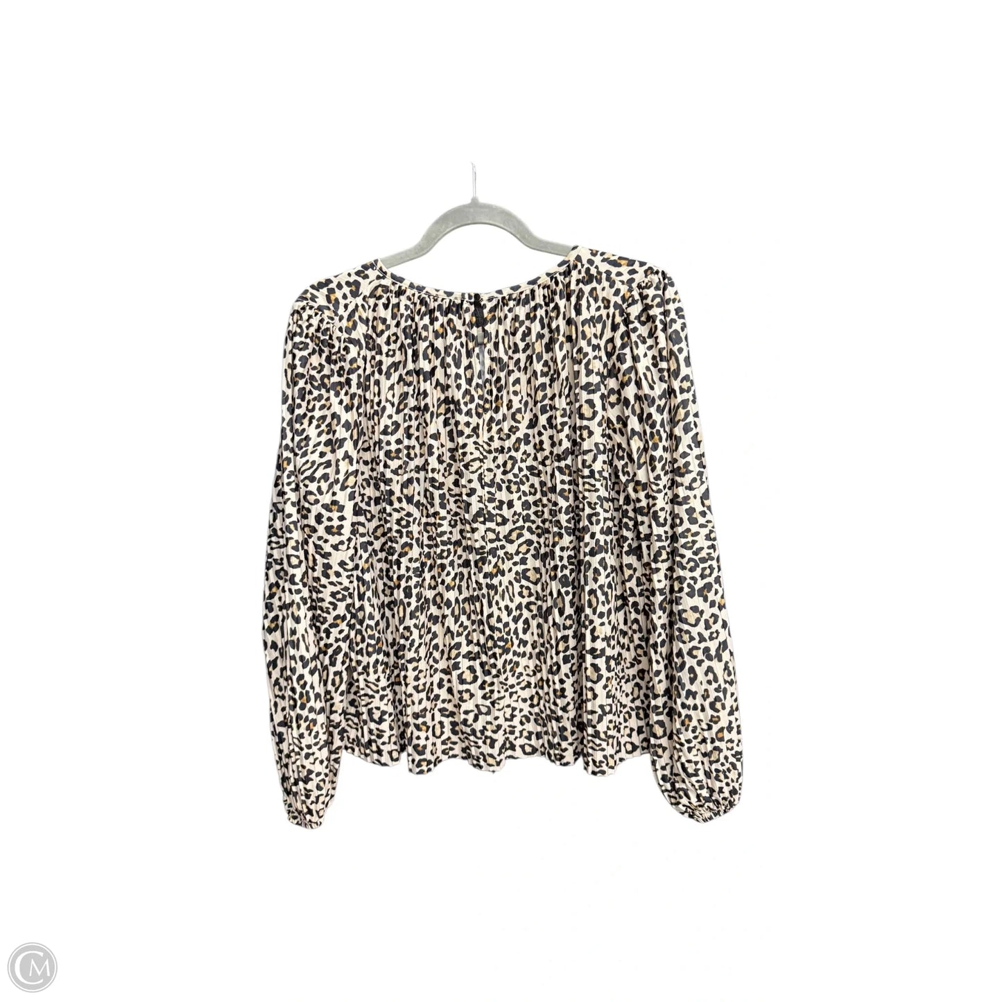Top Long Sleeve By H&m In Animal Print, Size: S