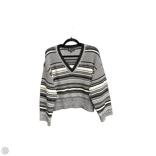 Sweater By Marled In Black & White, Size: M