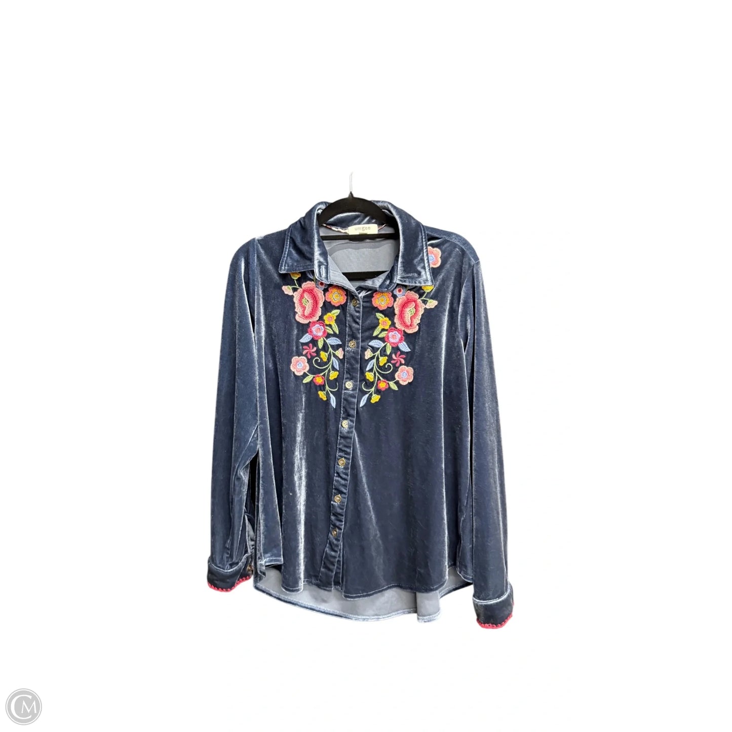 Top Long Sleeve By Umgee In Blue, Size: S