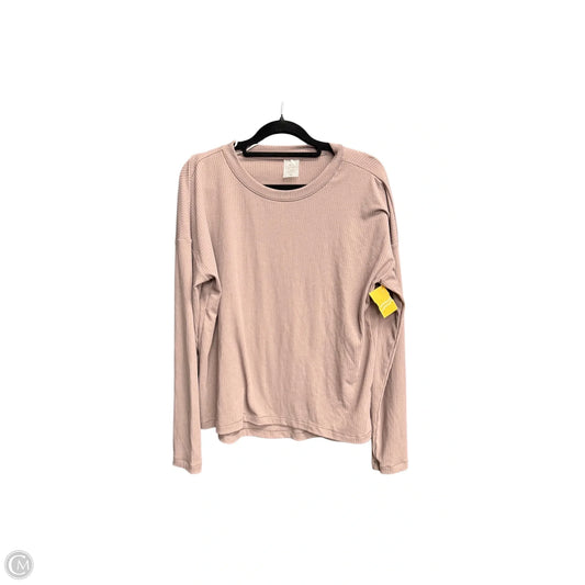 Athletic Top Long Sleeve Crewneck By Calia In Brown, Size: M