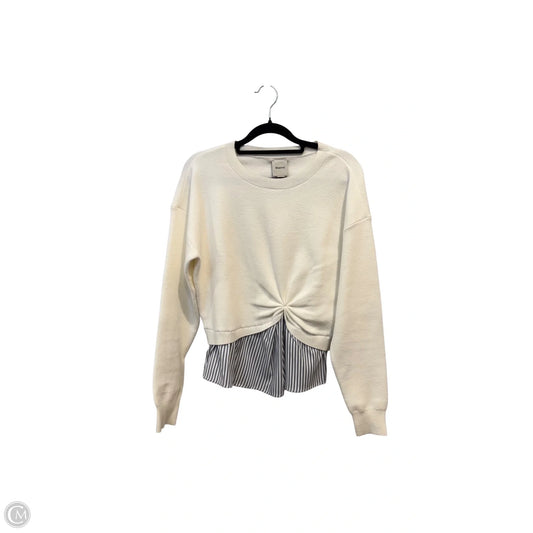 Sweater By Maeve In White, Size: Xs
