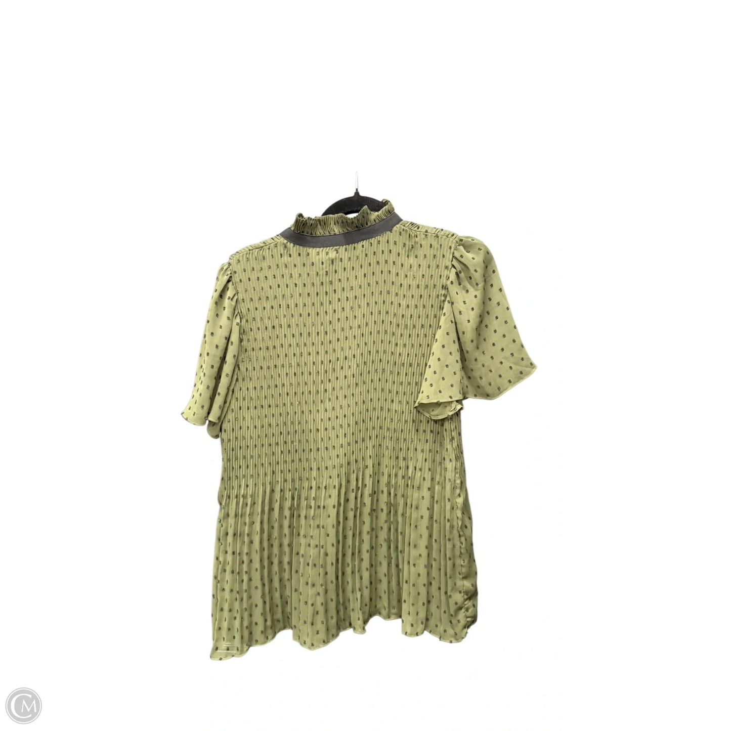 Top Short Sleeve By Max Studio In Polkadot Pattern, Size: M