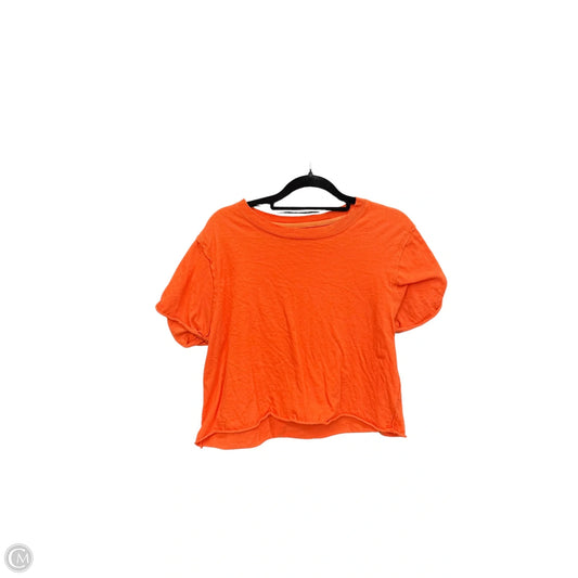 Top Short Sleeve By We The Free In Orange, Size: M