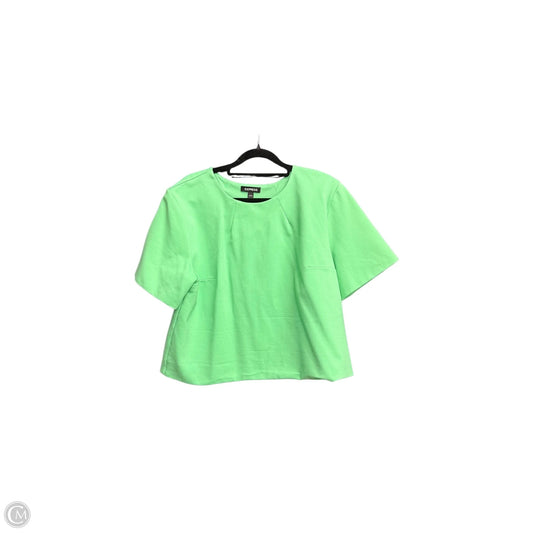 Top Short Sleeve By Express In Green, Size: L