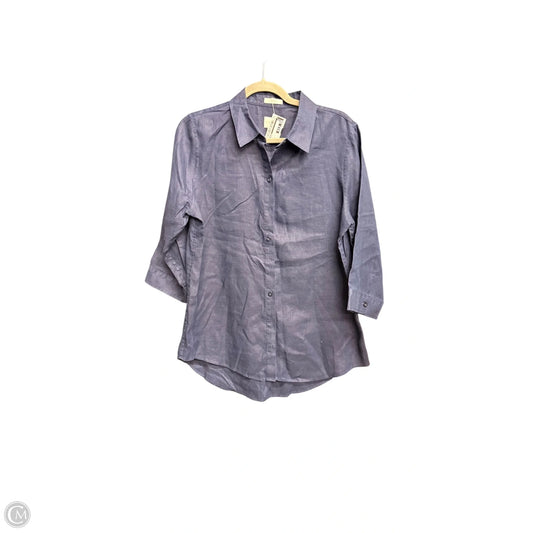 Top Long Sleeve By Chicos In Navy, Size: M