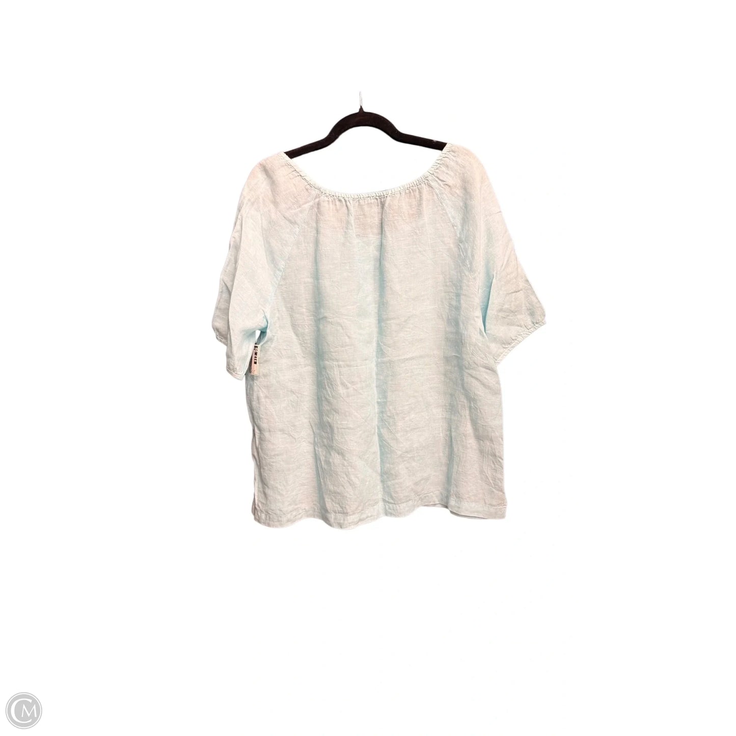 Top Short Sleeve By Talbots In Blue, Size: L