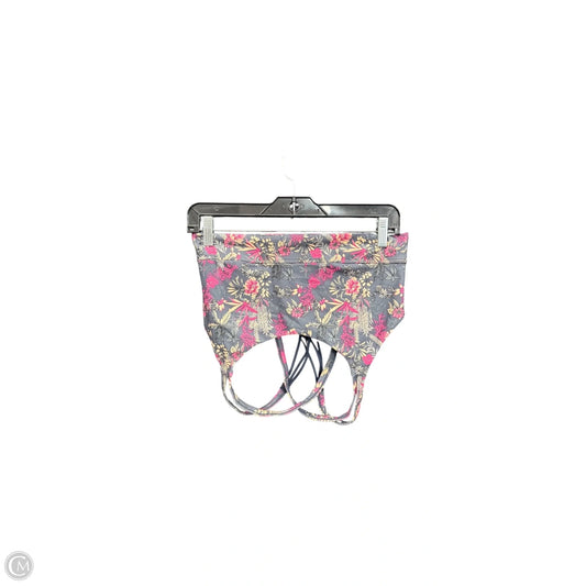 Athletic Bra By Freely In Floral Print, Size: M