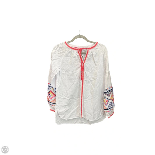 Top 3/4 Sleeve By Joules In White, Size: S