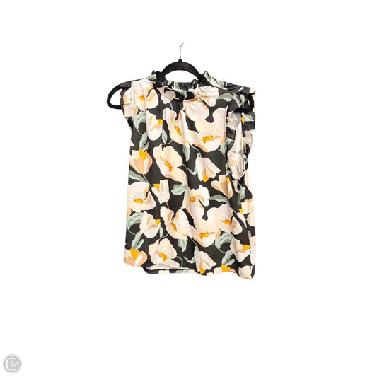 Top Sleeveless By Ann Taylor In Floral Print, Size: Lp