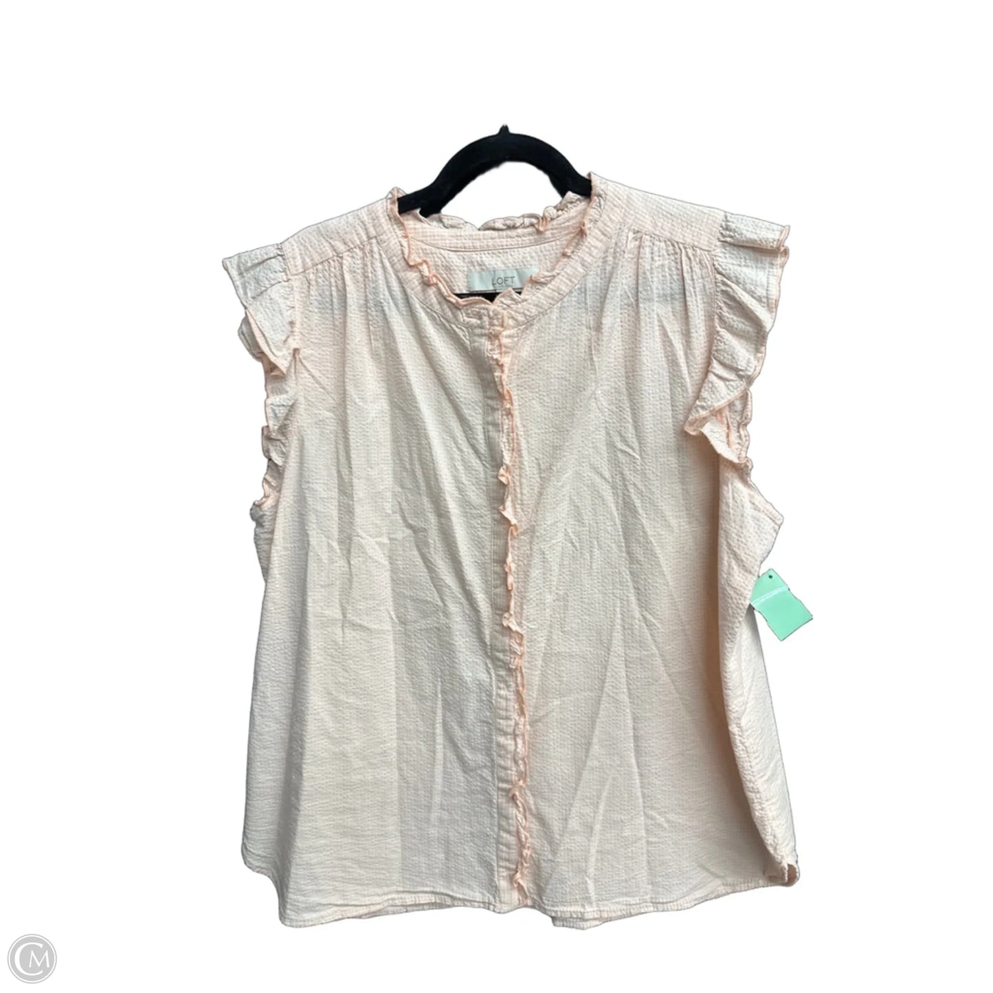 Top Sleeveless By Loft In Orange, Size: Xl