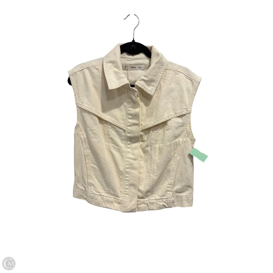 Vest Other By Mng In Cream Denim, Size: S