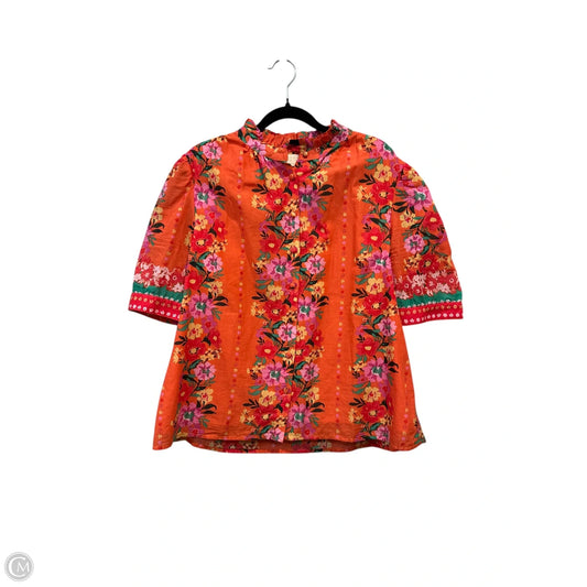 Top Short Sleeve By Fate In Floral Print, Size: M