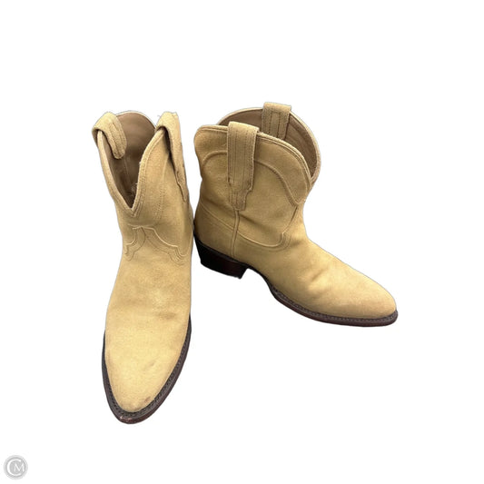 Boots Ankle Heels By Clothes Mentor In Beige, Size: 9