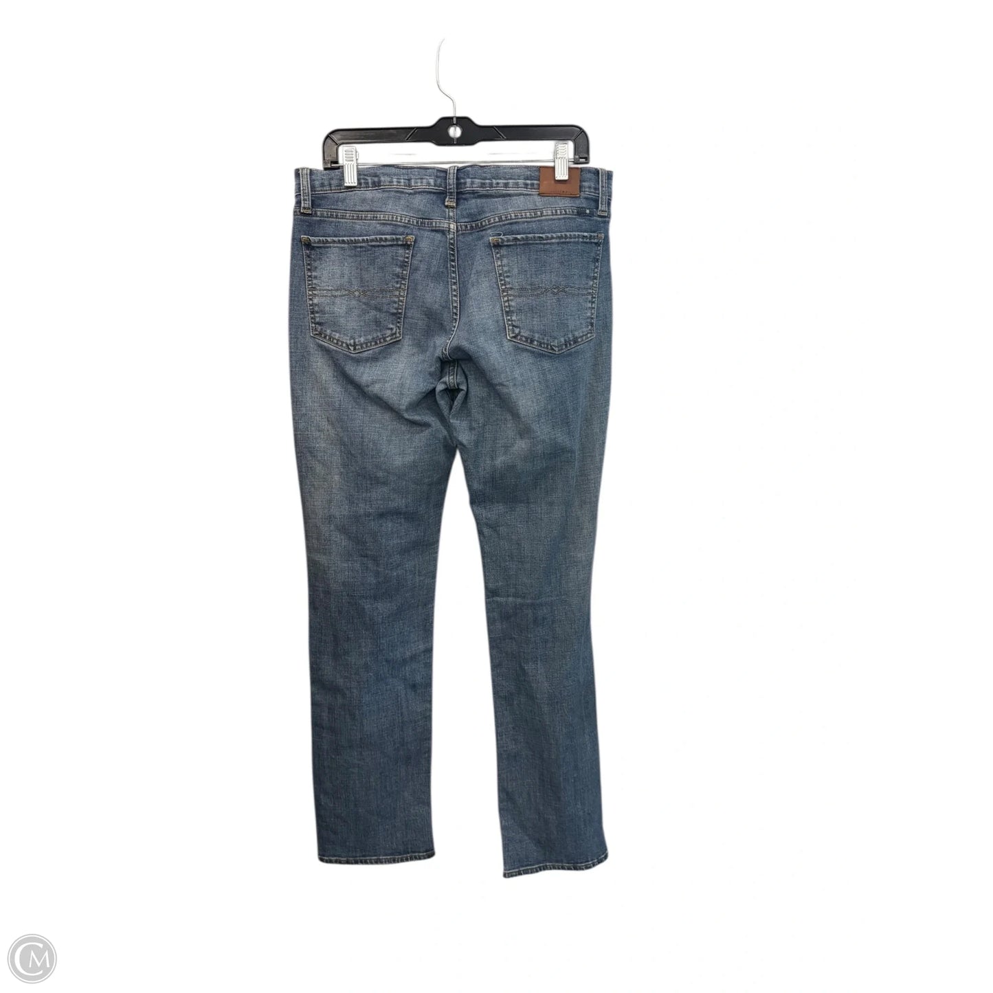 Jeans Straight By Lucky Brand In Blue Denim, Size: 14