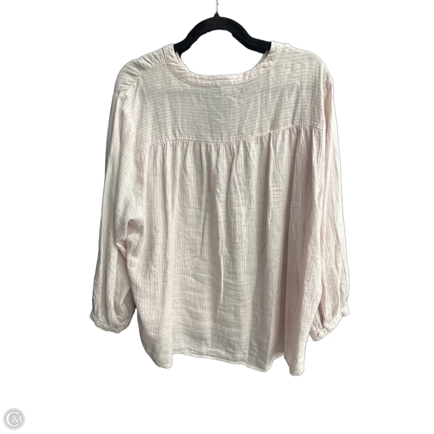 Top 3/4 Sleeve By Old Navy In Striped Pattern, Size: Xl