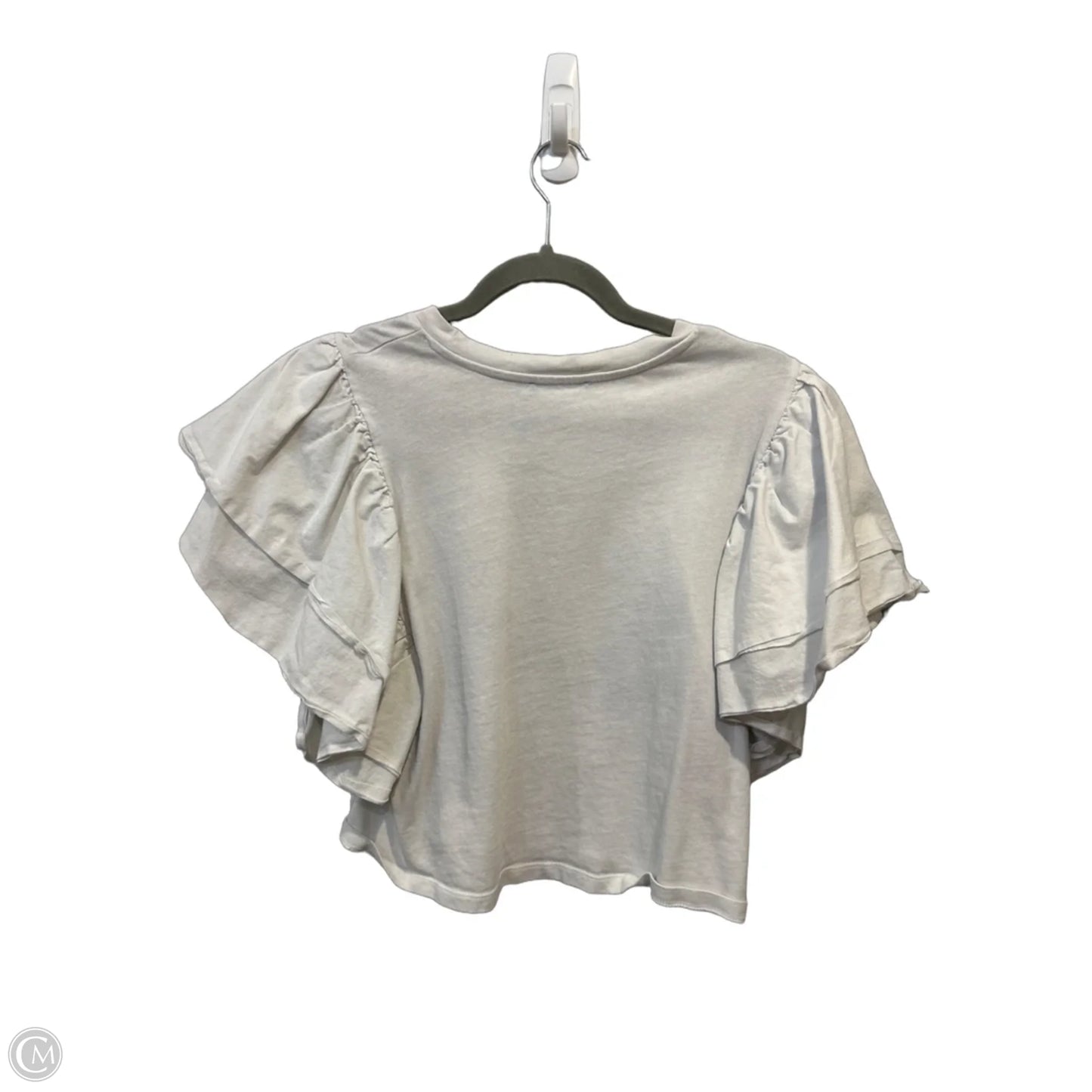 Top Short Sleeve By Zara In White, Size: S
