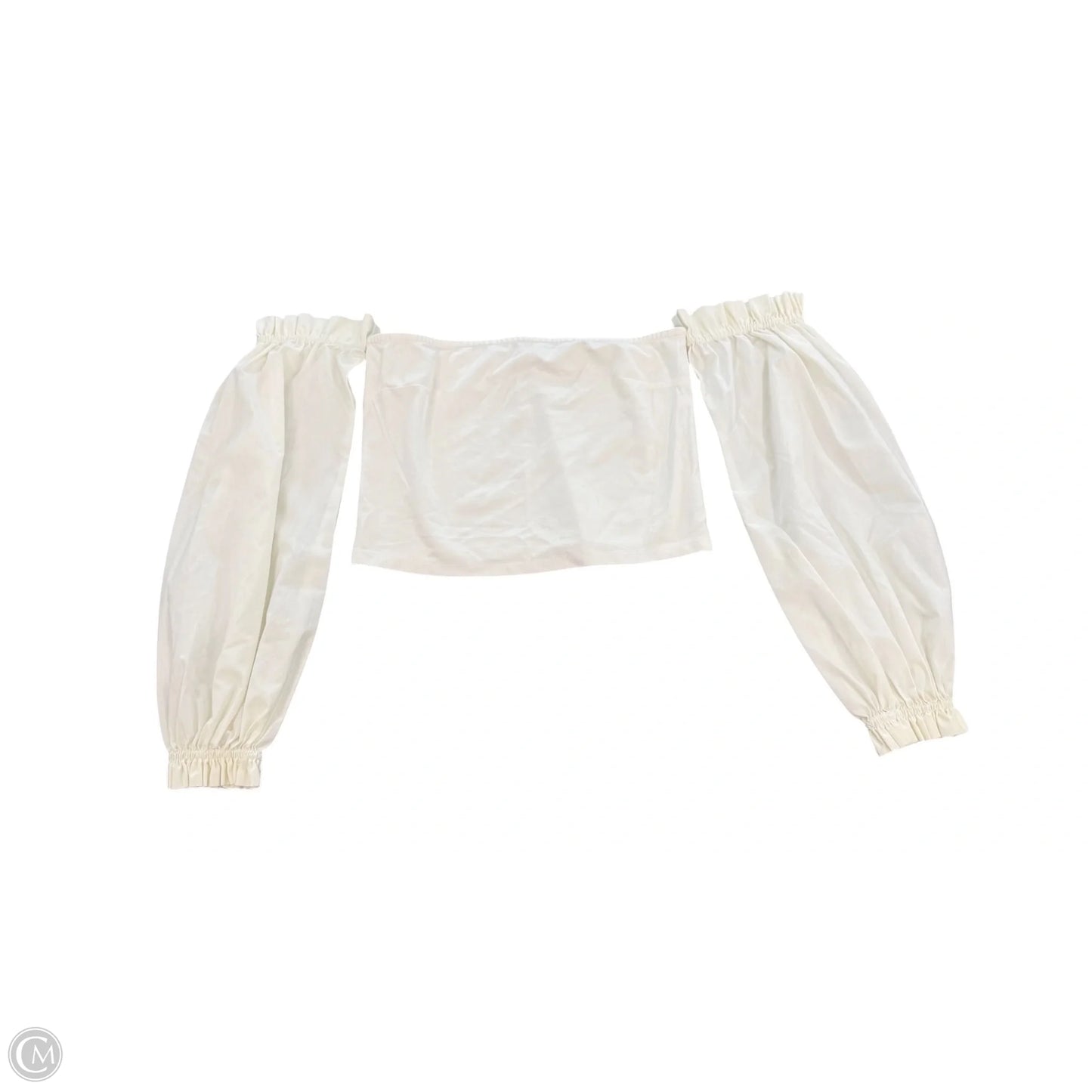 Top Long Sleeve By Anthropologie In White, Size: M