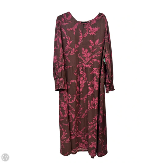 Dress Casual Maxi By Soft Surroundings In Black & Purple, Size: 2x