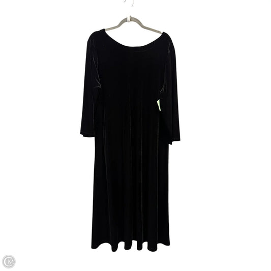 Dress Casual Maxi By Chicos In Black, Size: 2x