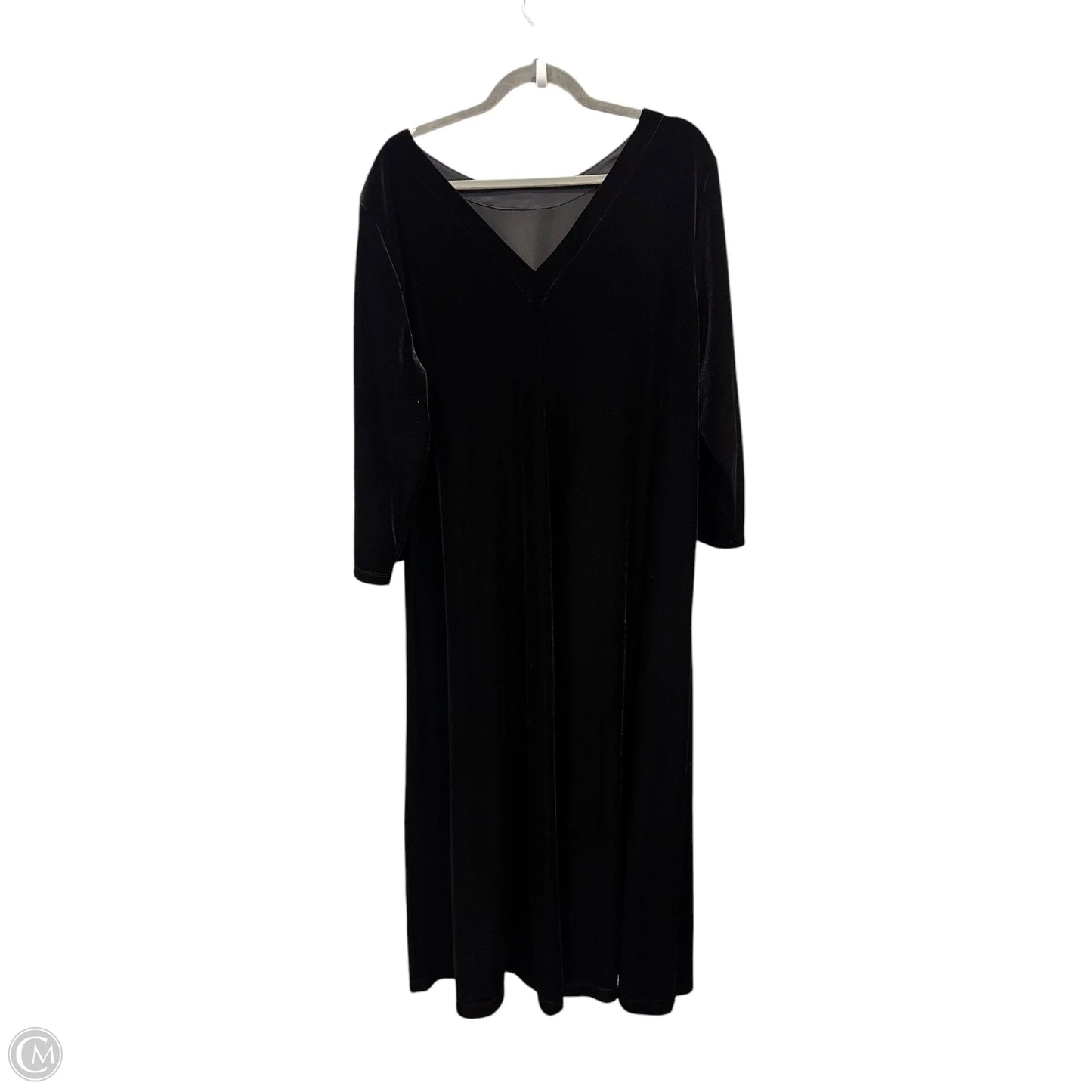 Dress Casual Maxi By Chicos In Black, Size: 2x